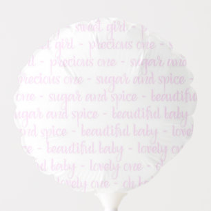 Sweet Girl Baby Shower Balloon