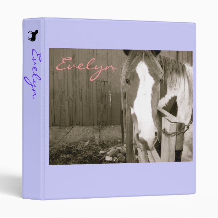 Sweet Girl Horse Binder