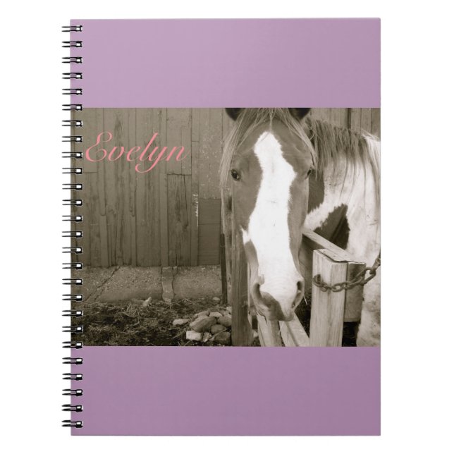Sweet Girl Horse Notbook Notebook (Front)