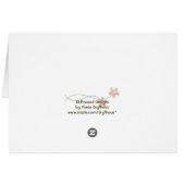 Sweet girl in springtime cards (Back Horizontal)