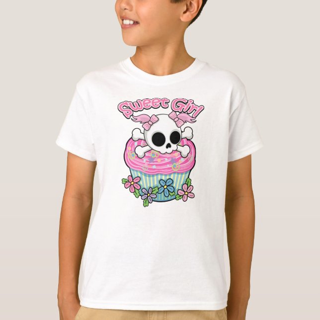 Sweet Girl Skull T-Shirt (Front)