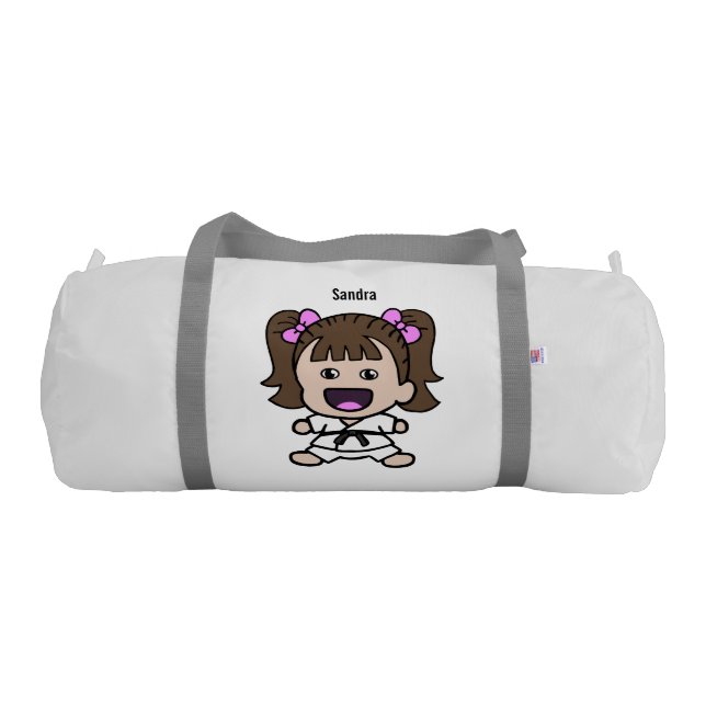 Sweet Girl's Karate Duffel Bag (Back)