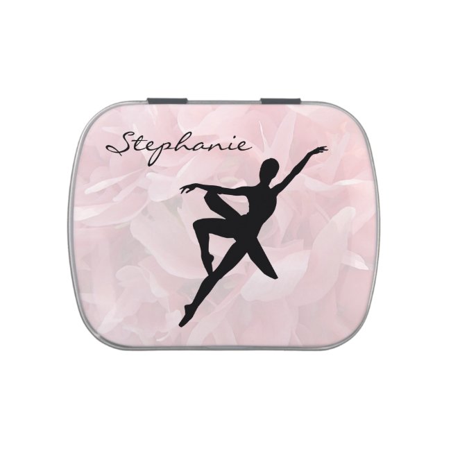 Sweet Girly Ballerina Pink Candy & Jelly Belly Tin