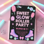 Sweet Glow Roller Party | Neon Candy Skating Invitation