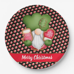 Sweet Gnome Customize Color and Text Paper Plates