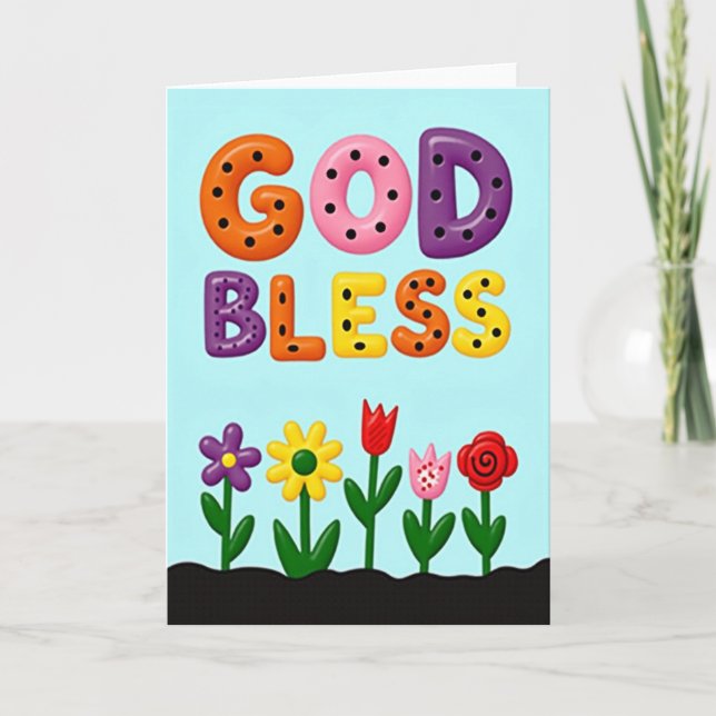 Sweet God Bless Mothers Day Card (Front)