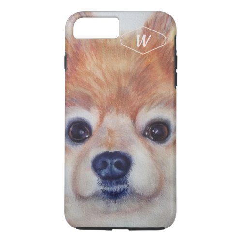 SWEET GOLDEN POMERANIAN iPhone 8 PLUS7 PLUS CASE