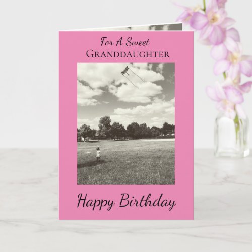 Sweet Granddaughter Follow Your Dreams Birthday Card
