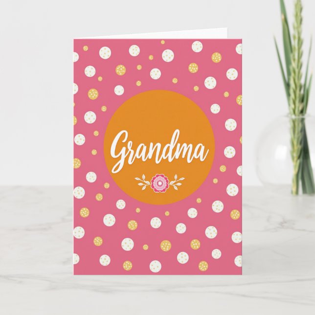 Sweet Grandma Floral Card (Front)