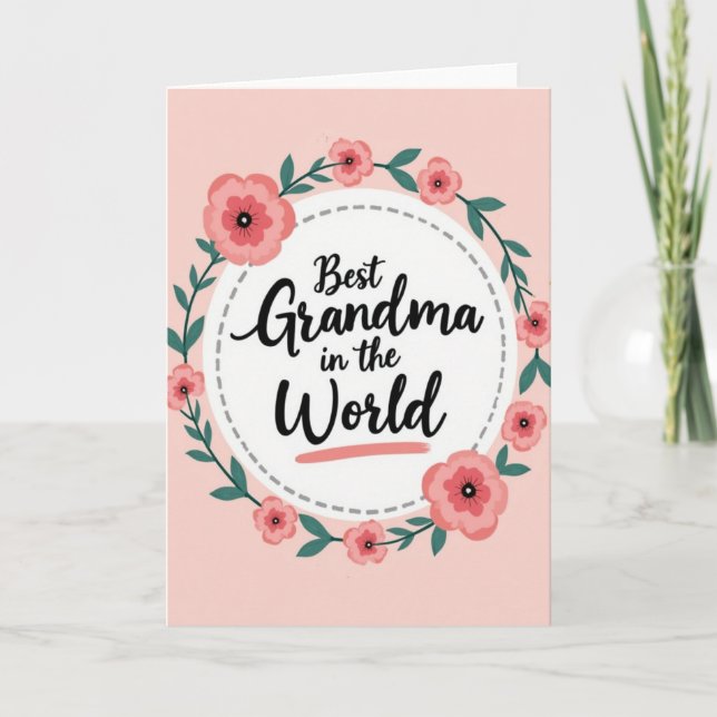 Sweet Grandma Love Card (Front)