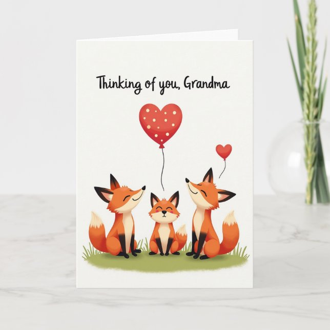 Sweet Grandma Thinking Of You Card (Front)