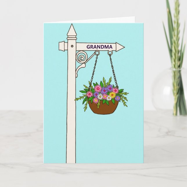 Sweet Grandmas Bouquet Card (Front)