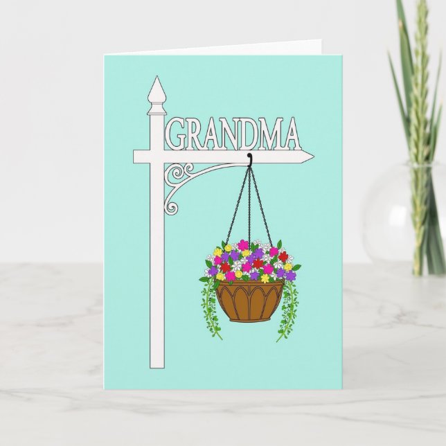 Sweet Grandmas Floral Day Card (Front)