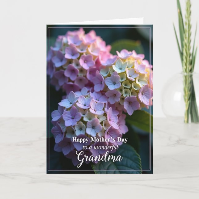 Sweet Grandmas Floral Scene Card (Front)