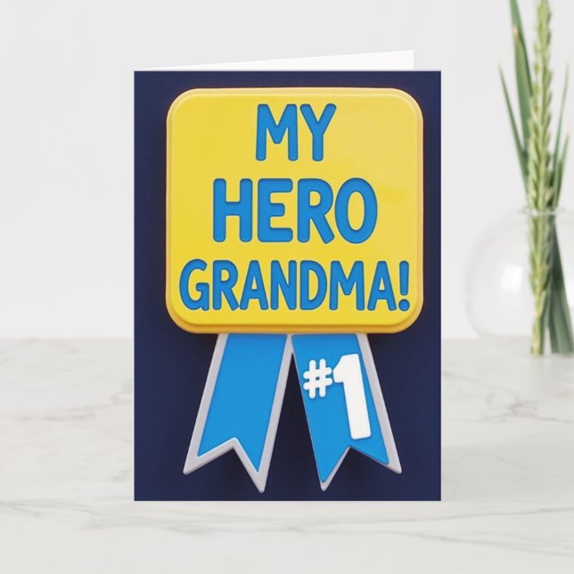 Sweet Grandmas Hero Award Card (Front)