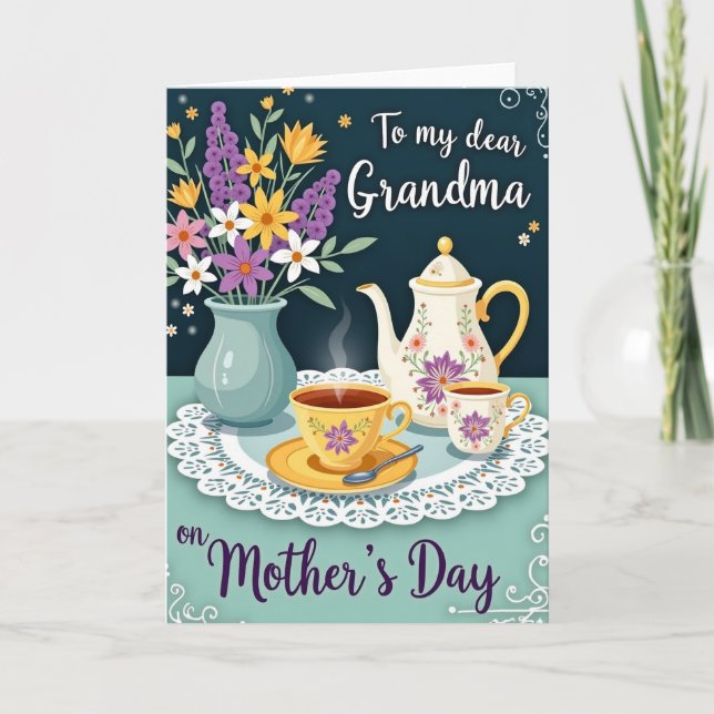 Sweet Grandmas Mothers Day Card (Front)