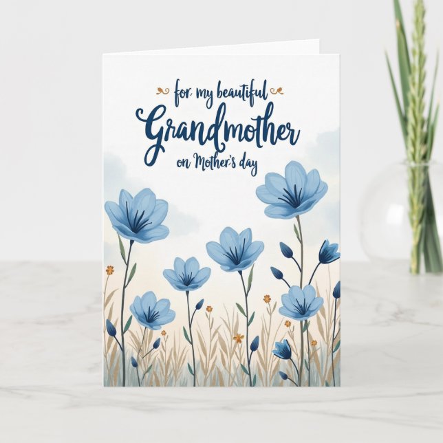 Sweet Grandmother Mothers Day Art Card (Front)