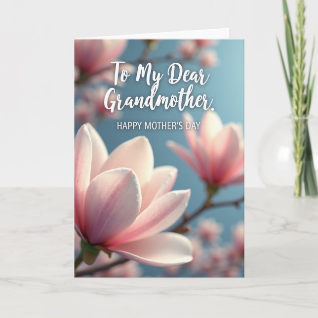 Sweet Grandmothers Day Blossom Card (Front)