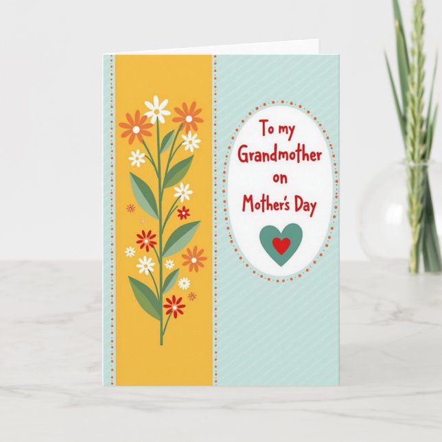 Sweet Grandmothers Day Love Card (Front)