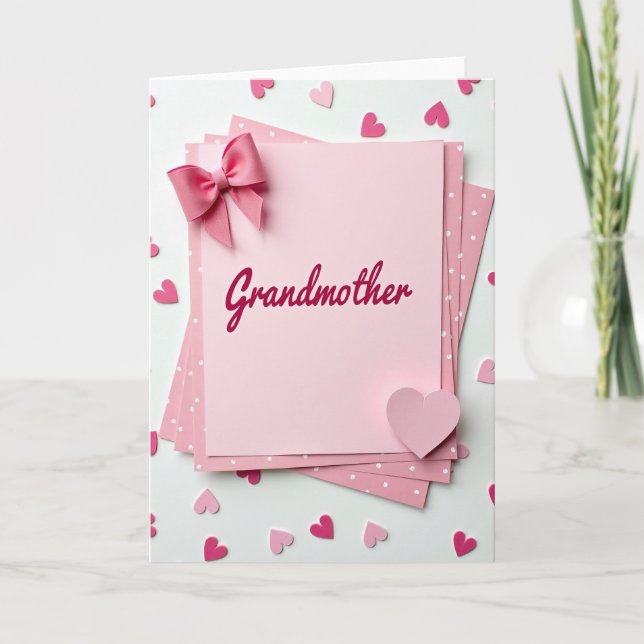 Sweet Grandmothers Day Stationery Card (Front)
