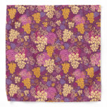 Sweet grape vines pattern background bandana