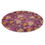 Sweet grape vines pattern background cutting board