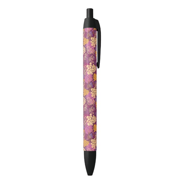 Sweet grape vines pattern background pen (Bottom (Vertical))