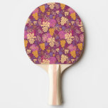 Sweet grape vines pattern background ping pong paddle