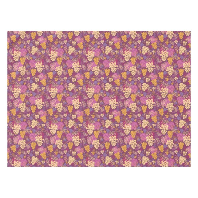 Sweet grape vines pattern background tablecloth (Front (Horizontal))