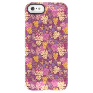 Sweet grape vines pattern background permafrost iPhone SE/5/5s case
