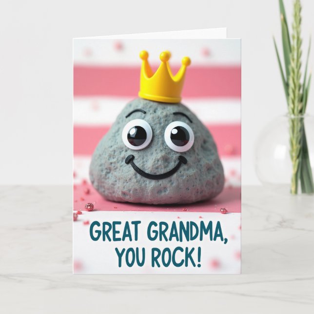 Sweet Great Grandma Pebble Card (Front)