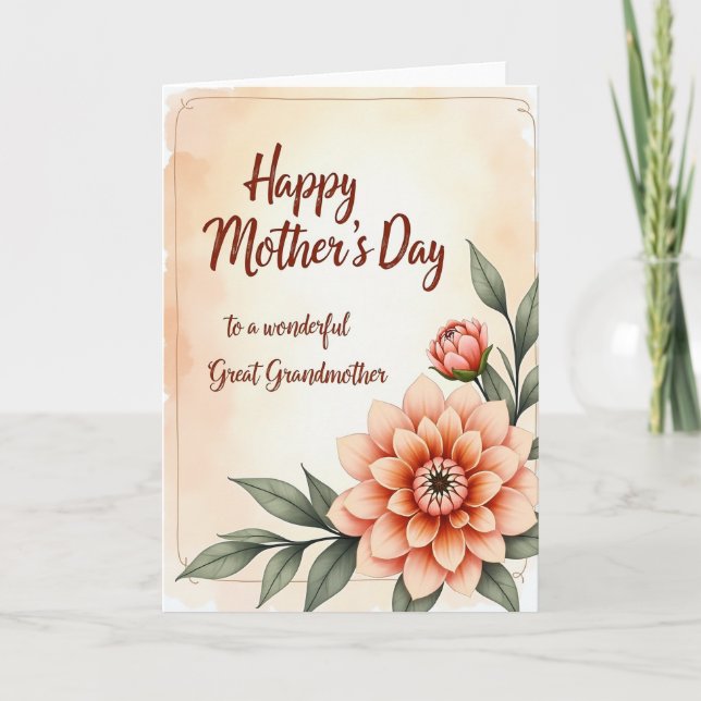 Sweet Great Grandmother Card (Front)