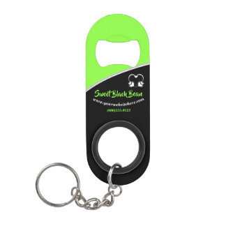 Sweet Green Bean Promotional Business Keychain Bottle Opener