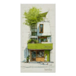 Sweet Green Home poster. Poster