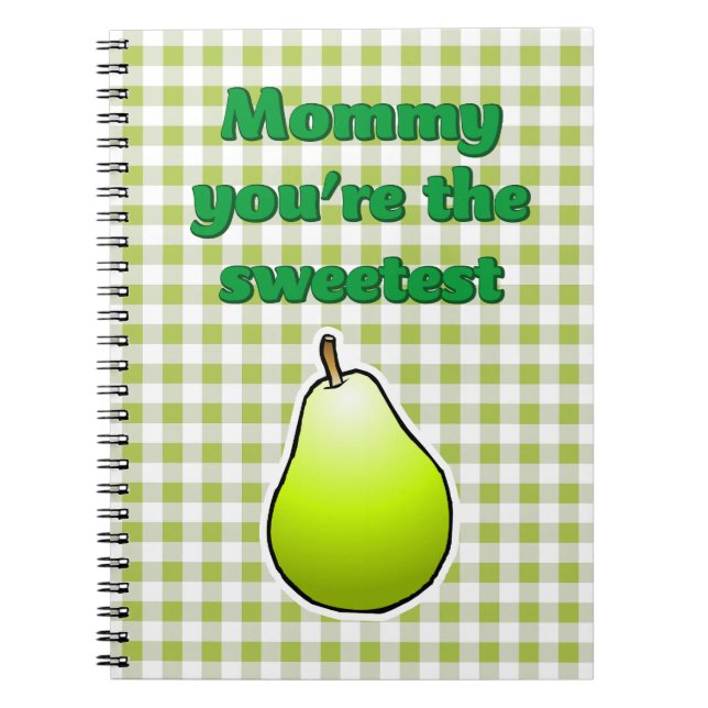 Sweet Green Pear Notebook (Front)