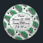 Sweet Green Retro Car Baby Shower Gifts Dartboard With Darts<br><div class="desc">Sweet Green Retro Car Baby Boy Stats on Cute Little Gifts for your little man!</div>