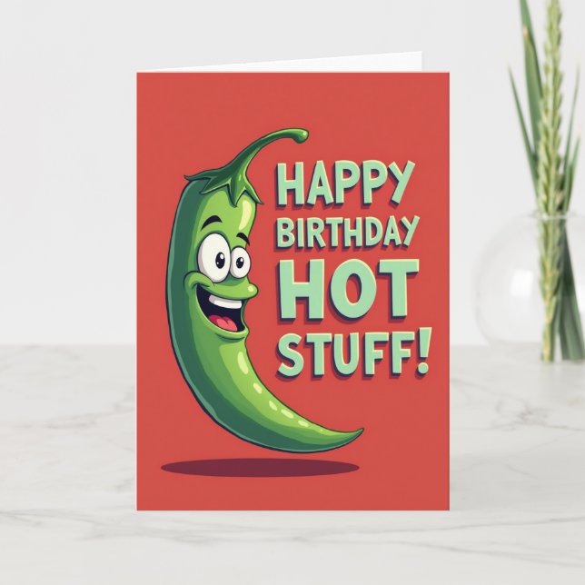 Sweet Grinning Veggie Card (Front)