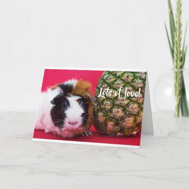 Sweet Guinea Pig Card (Front)