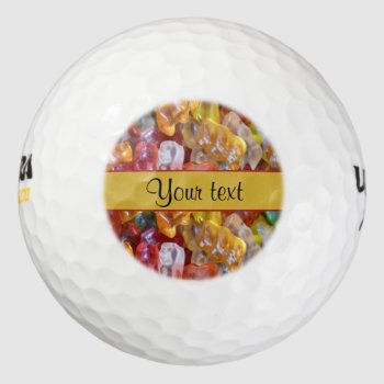 Sweet Gummi Bears Golf Balls by kye_designs at Zazzle