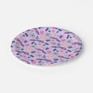 Sweet Halloween-Lavender  Paper Plates