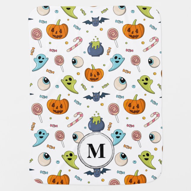 sweet Halloween pattern Baby Blanket (Front)