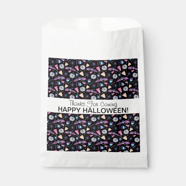 Sweet Halloween Personalized Party Favor Bags (Front)