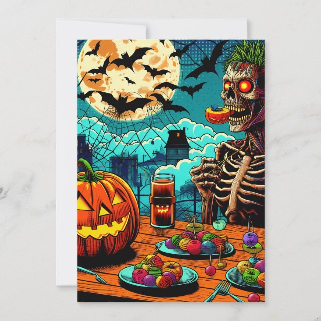 Sweet Halloween with you Holiday Card (Front)