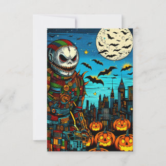 Sweet Halloween with you Thank You Card