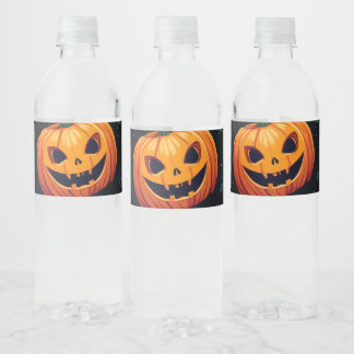 Sweet Halloween with You Water Bottle Label