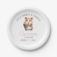 Sweet Hamster, Pink Cupcake Children's Birthday