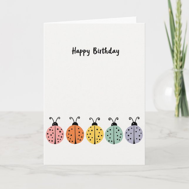 Sweet Hand Lettered Birthday Card (Front)