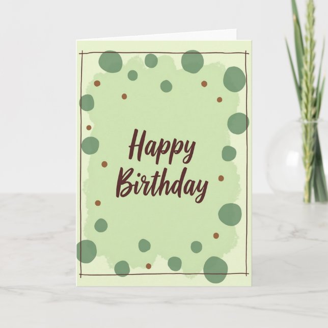 Sweet Handcrafted Birthday Card (Front)