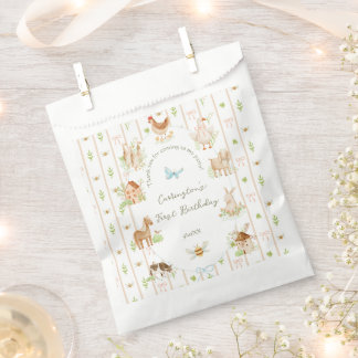 Sweet Handpainted Grandmillenial Farm Birthday Favor Bag