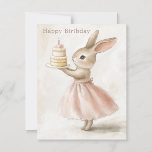Sweet Happy Birthday Cake Greeting Card